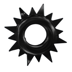 Get Lock Lot de 4 Cockrings souples Ring Stars Noirs